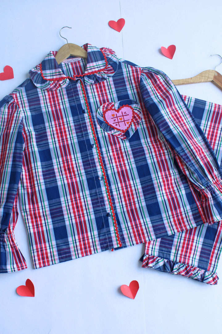 Crossed Hearts Night Suit Set