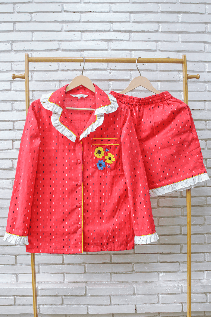 Cherry Blossom Shorts Set