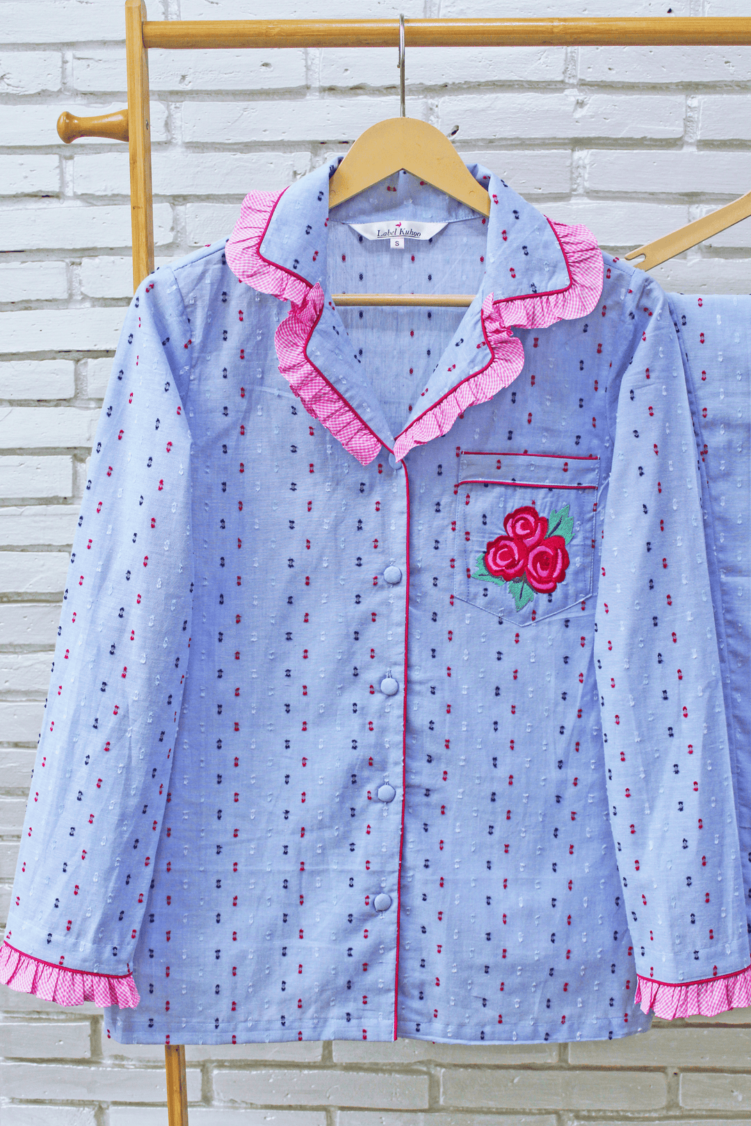 Rosy Blossom Shorts Set