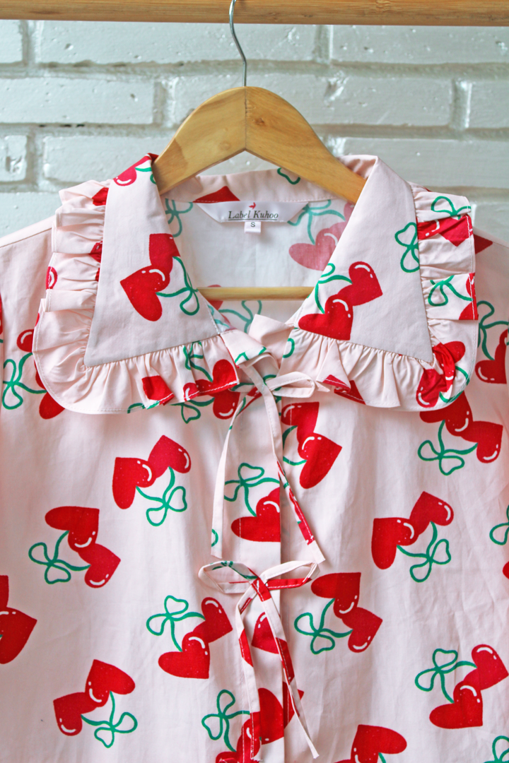 Mon Cherry Love Night Suit Set