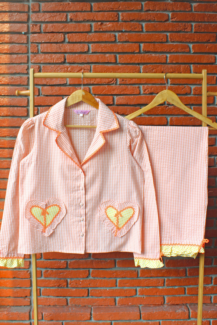 Peach Candy Night Suit Set