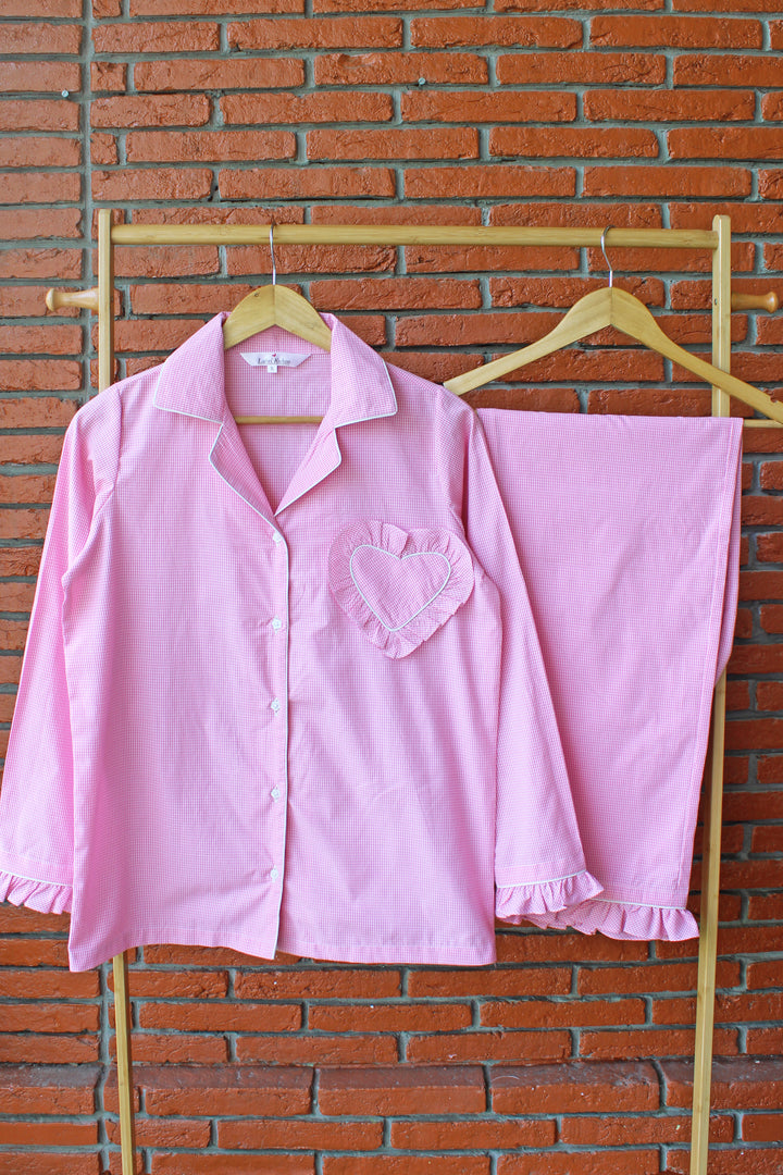 Pink Blush Night Suit Set