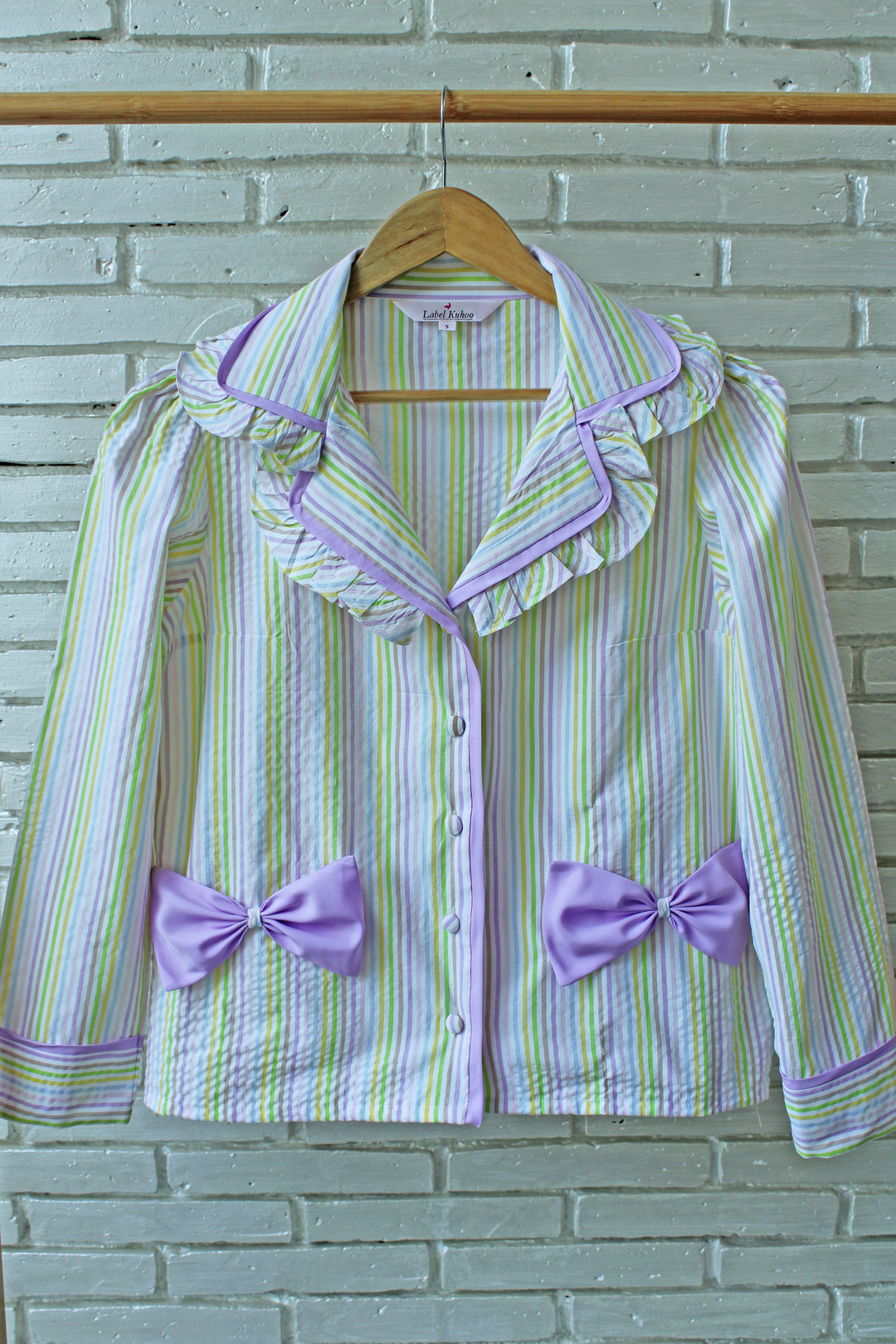 Lavender Bows Night Suit Set