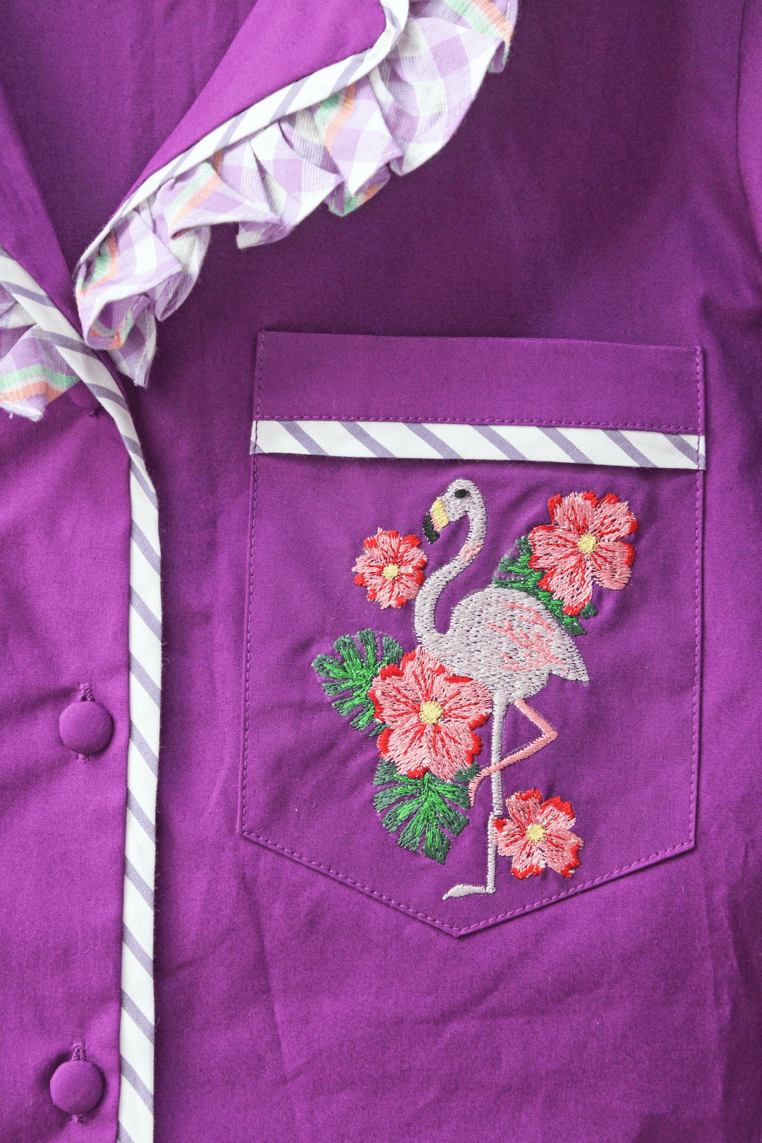 Pink Flamingo Shorts Set