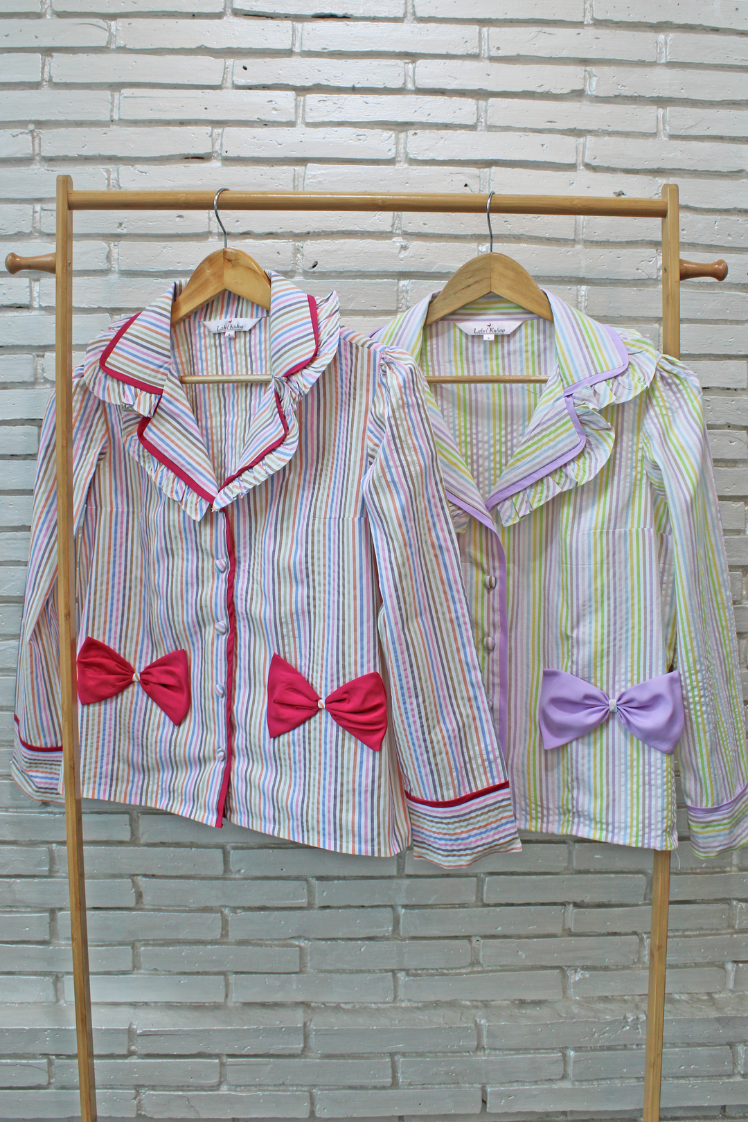 Lavender Bows Night Suit Set