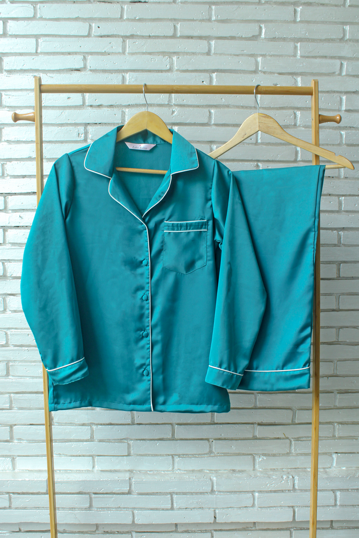 Midnight Teal Night Suit Set