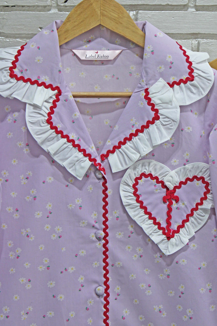 Floral Sweetheart Night Suit Set