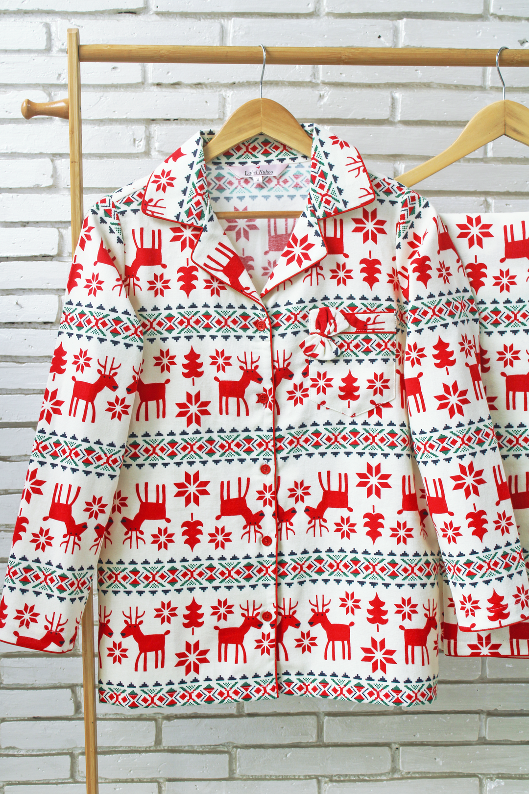 Snowy Reindeer Night Suit Set