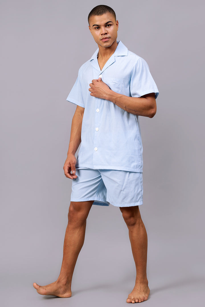 Sky Men Shorts Set