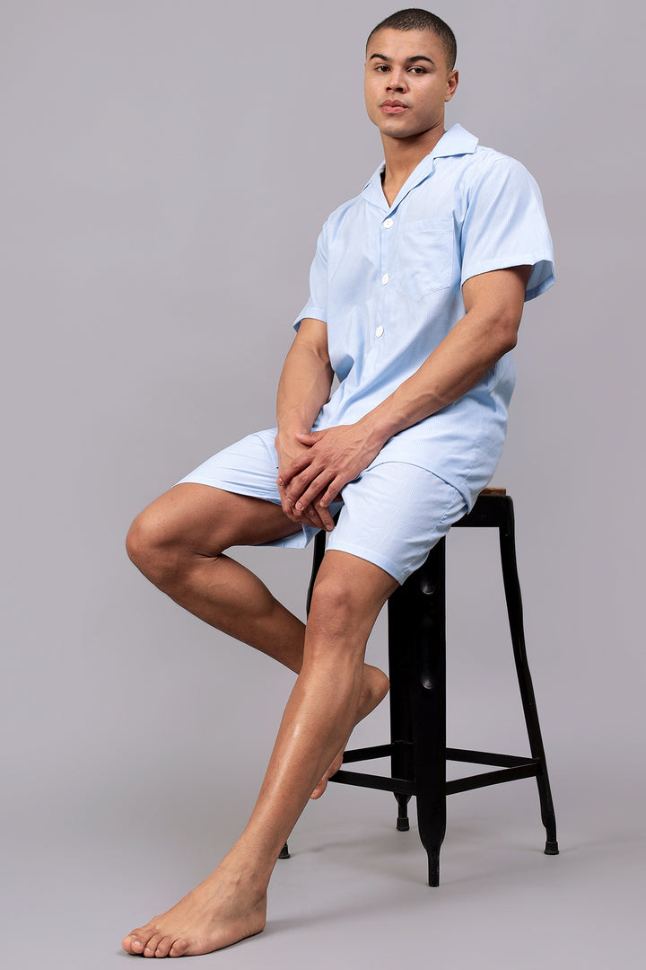 Sky Men Shorts Set