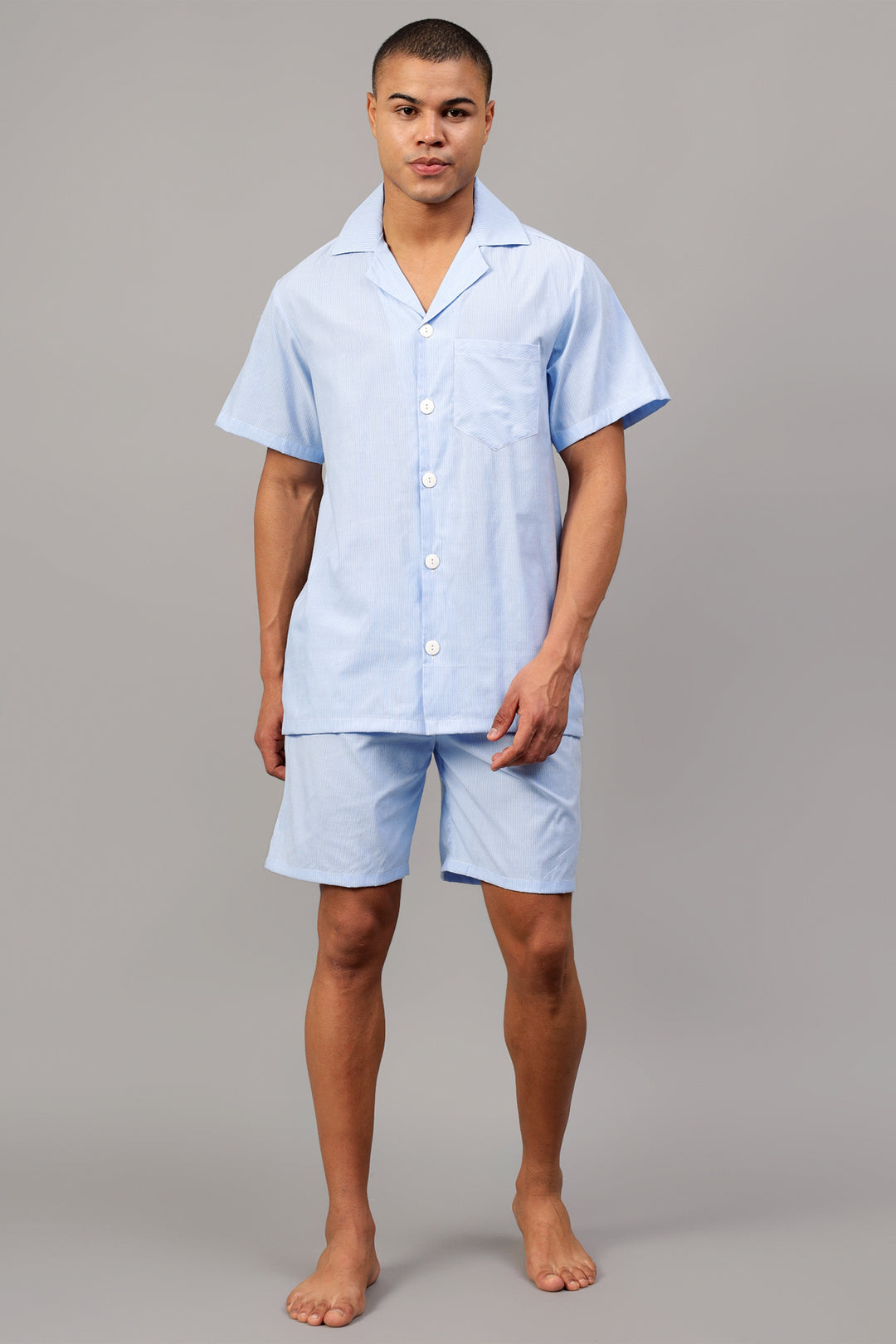 Sky Men Shorts Set