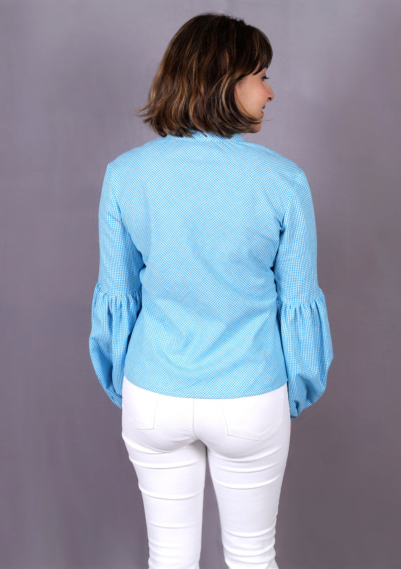 Turquoise Check Shirt