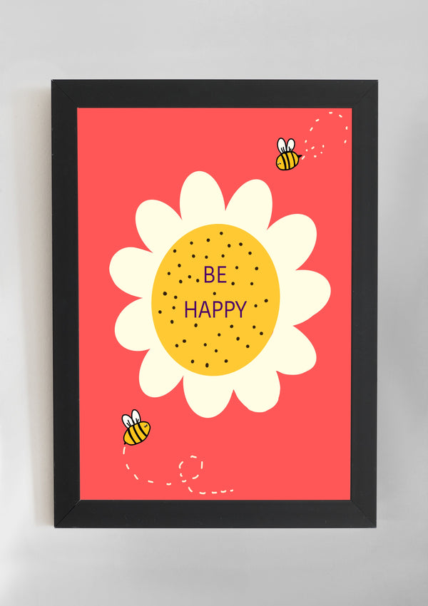 Be Happy Wall Art
