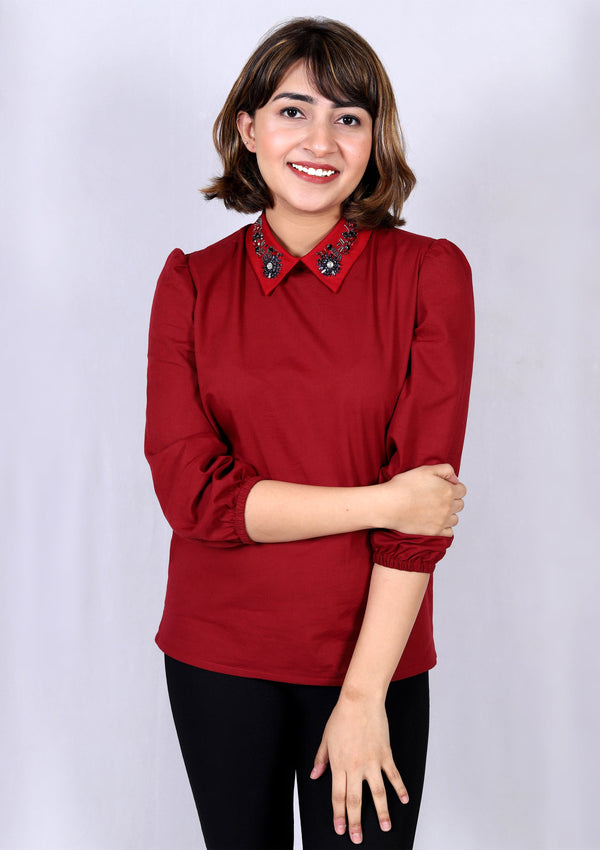 Marsala Blouse