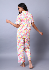 Floral Paradise Night Suit Set