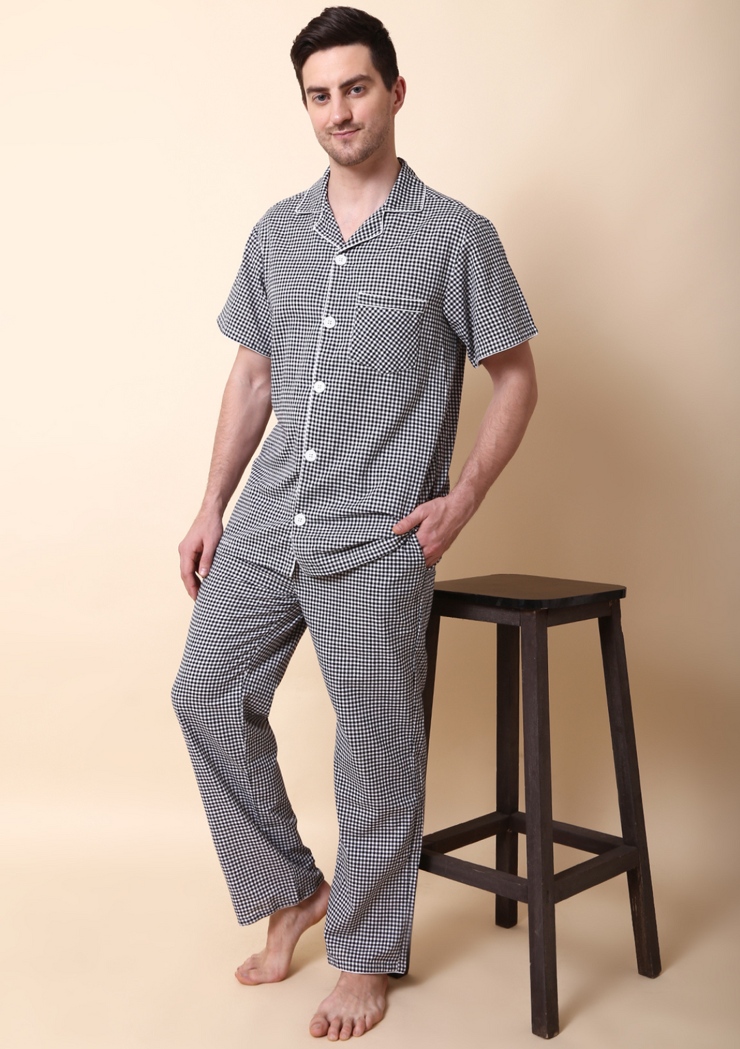 Buy Stylish Blackberry Men Night Suit 100 Cotton Label Kuhoo