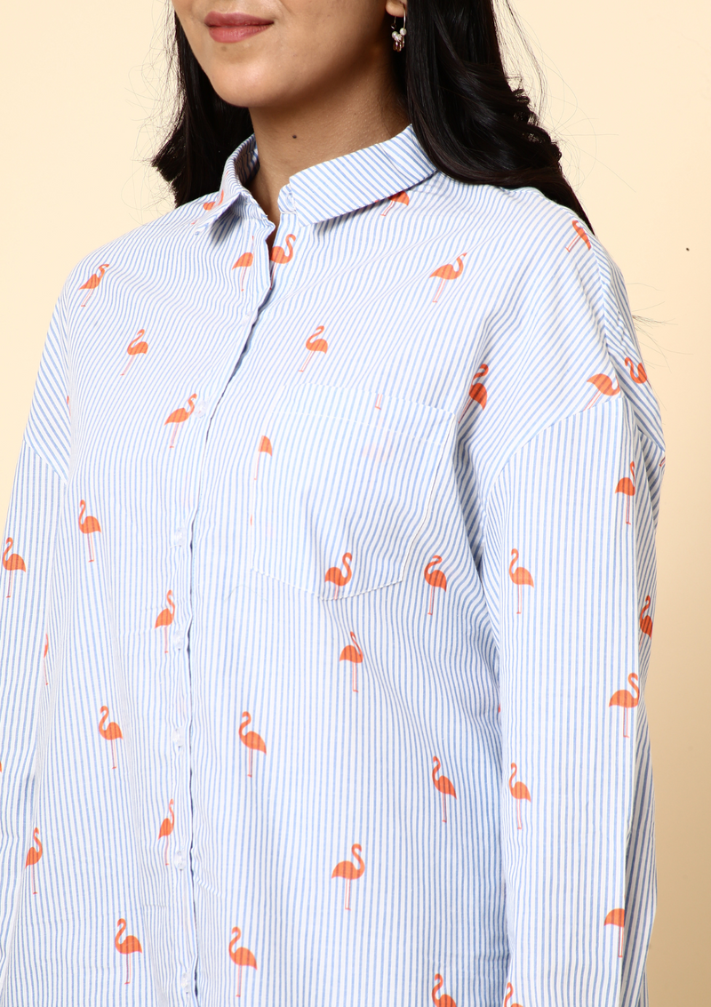 Orange Flamingo Shirt
