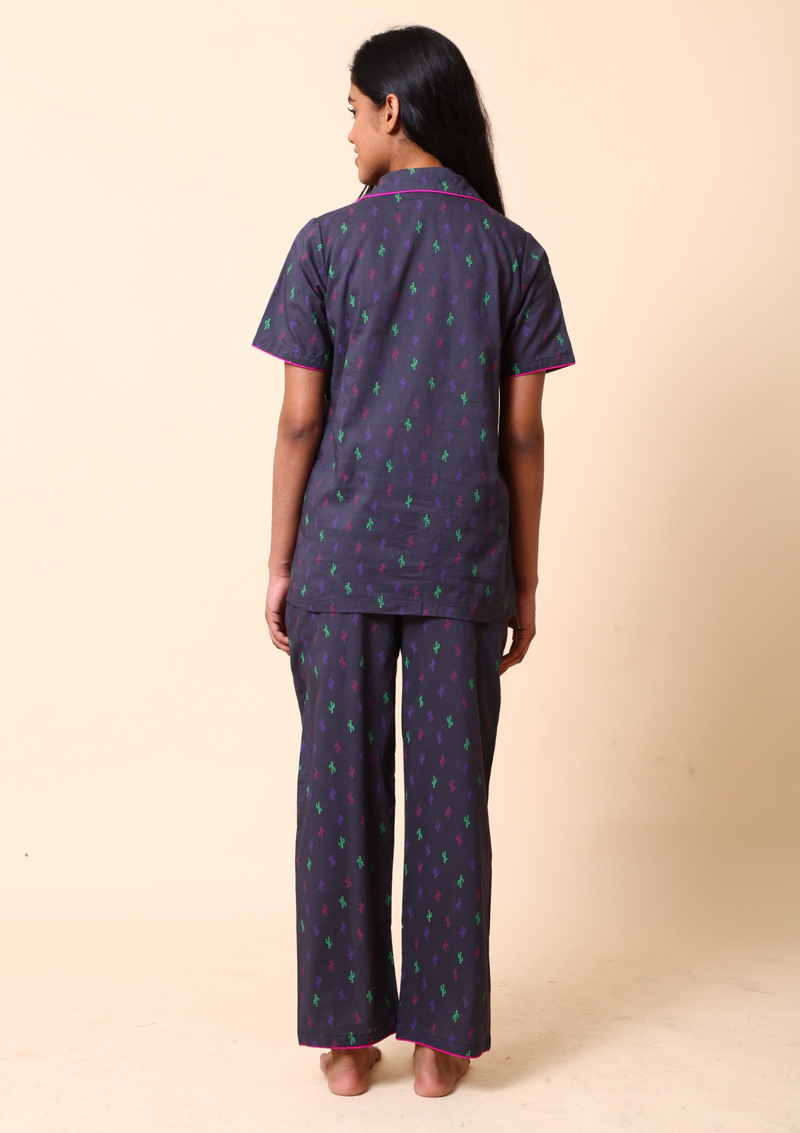 Cute Cactus Night Suit Set