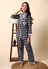 Noir Night Suit Set