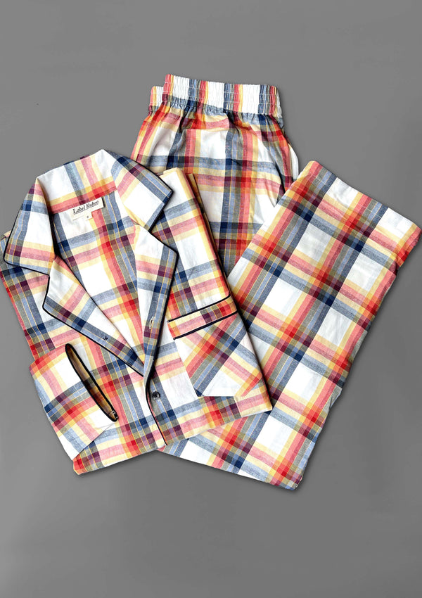 Orange Parfait Men Night Suit Set