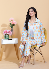 Blue Citrus Co-ord Set