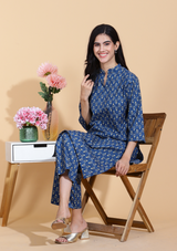 Navy Dazzle Kurta Set