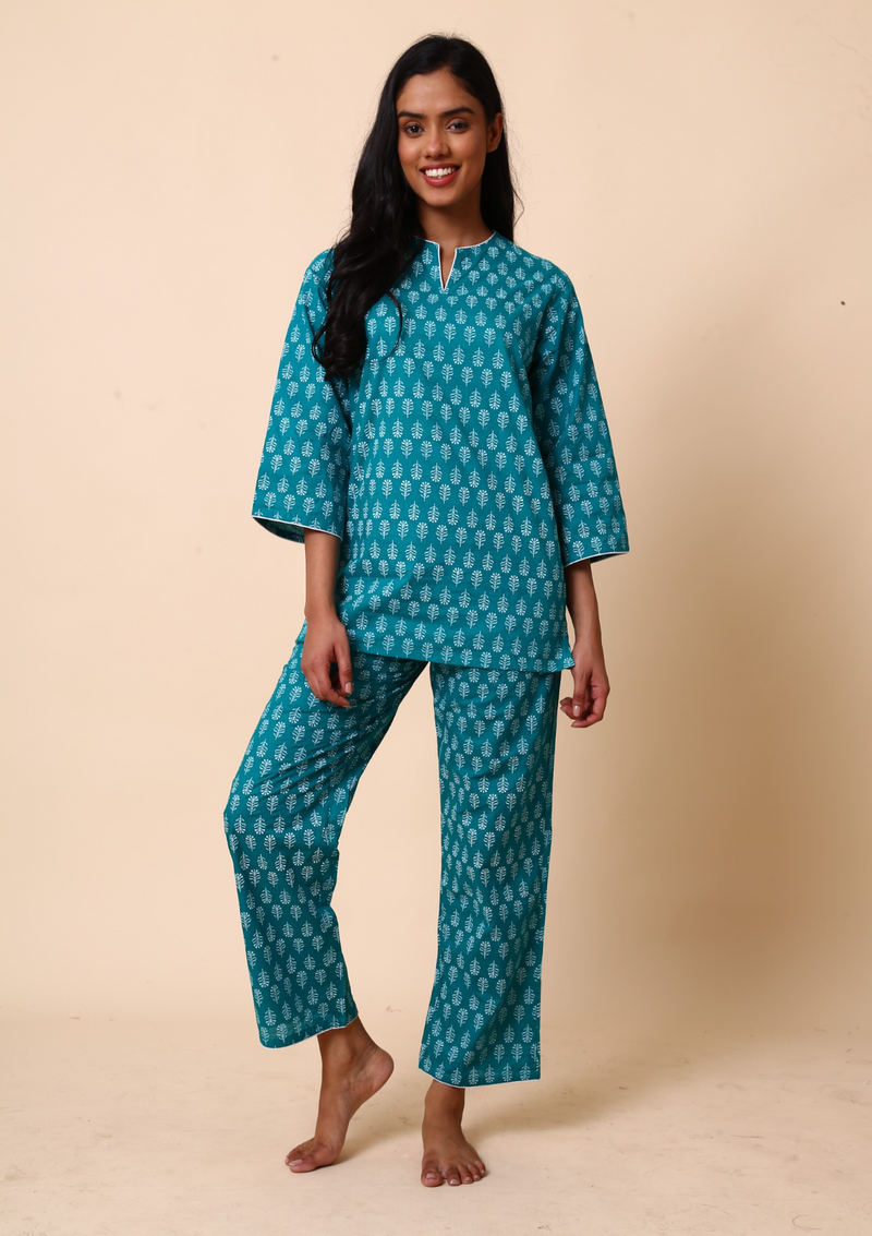 TEAL Co-ord Set - label Kuhoo