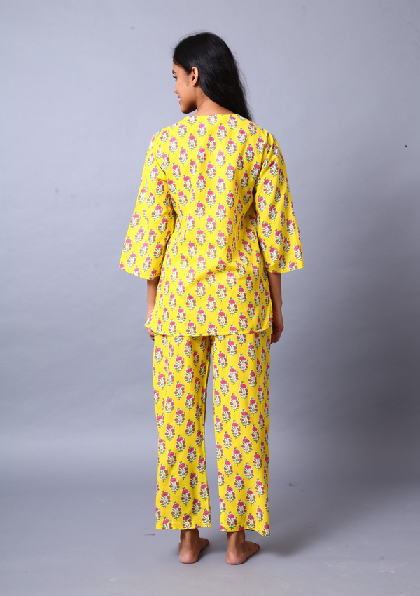 Mughal Co-ord Set- Pink