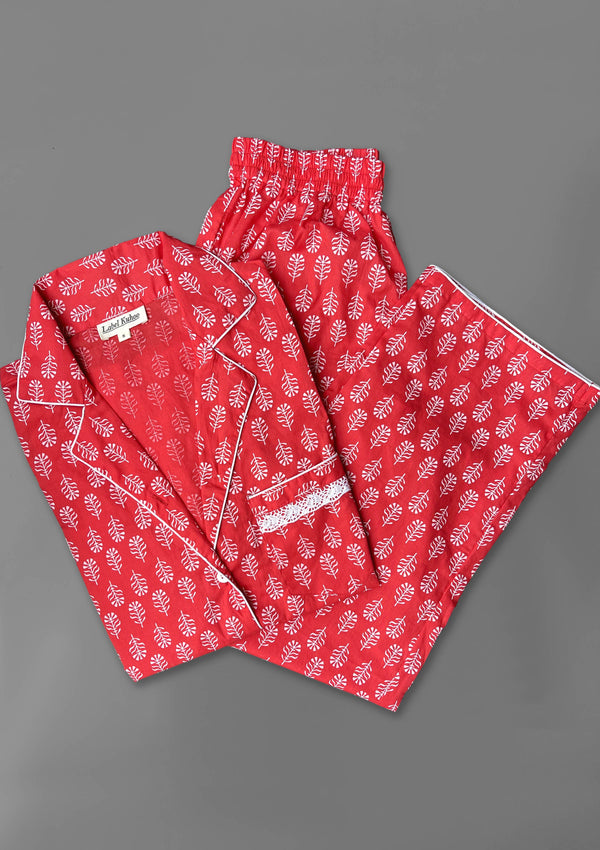 Orange Boota Night Suit Set