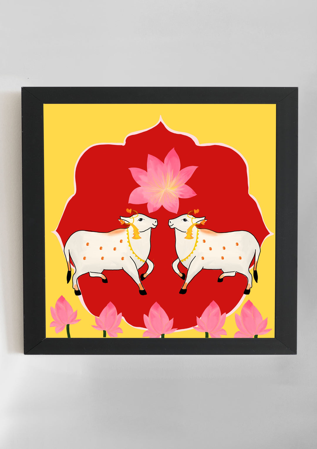 Pichwai Wall Art- Red