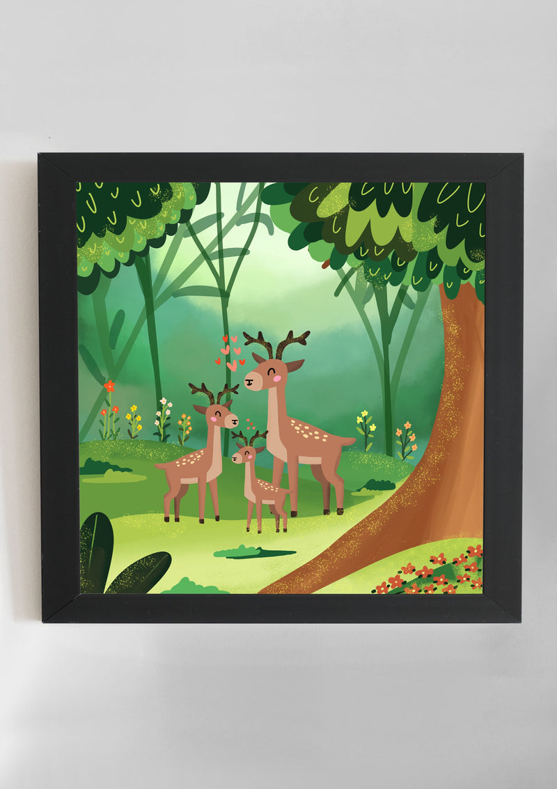 Deer Family Wall Art