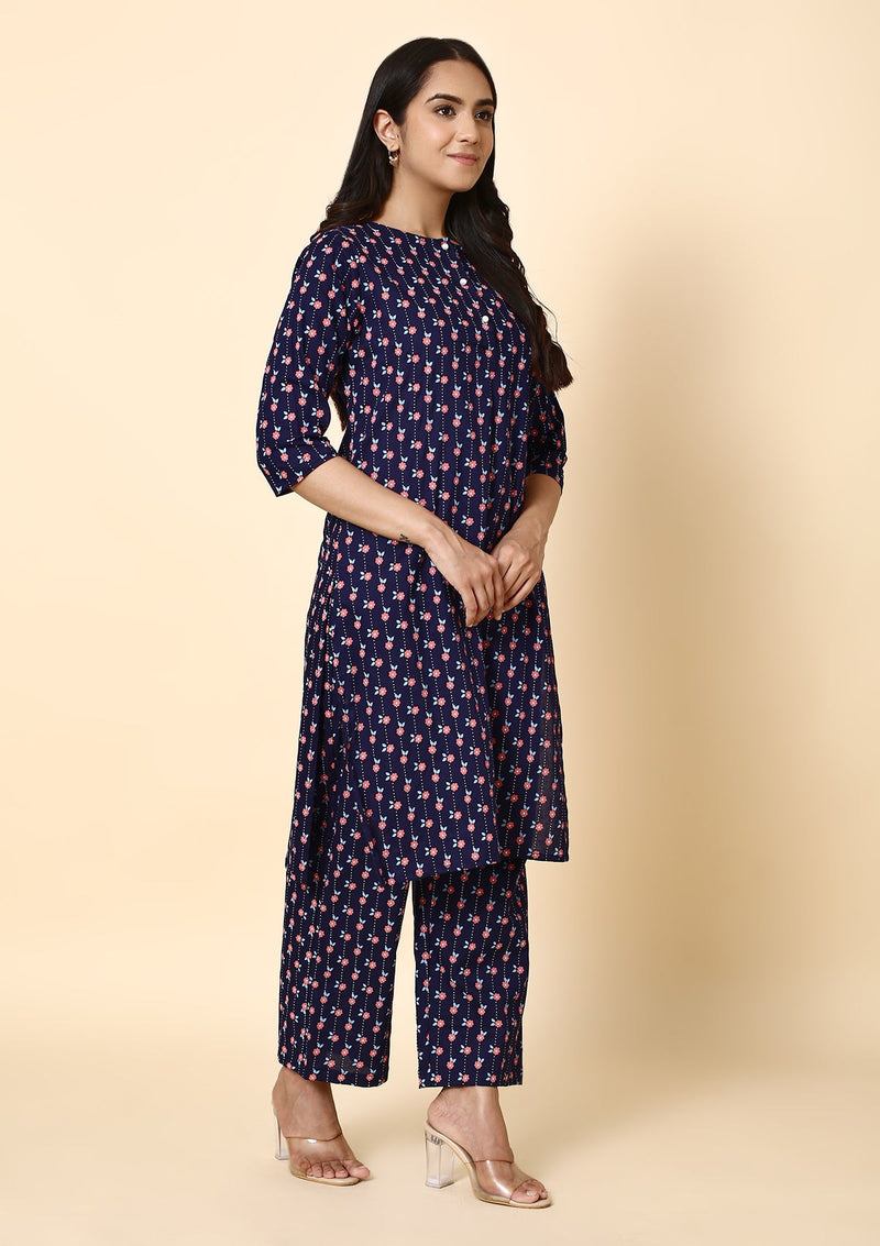 Flowery Kurta Set