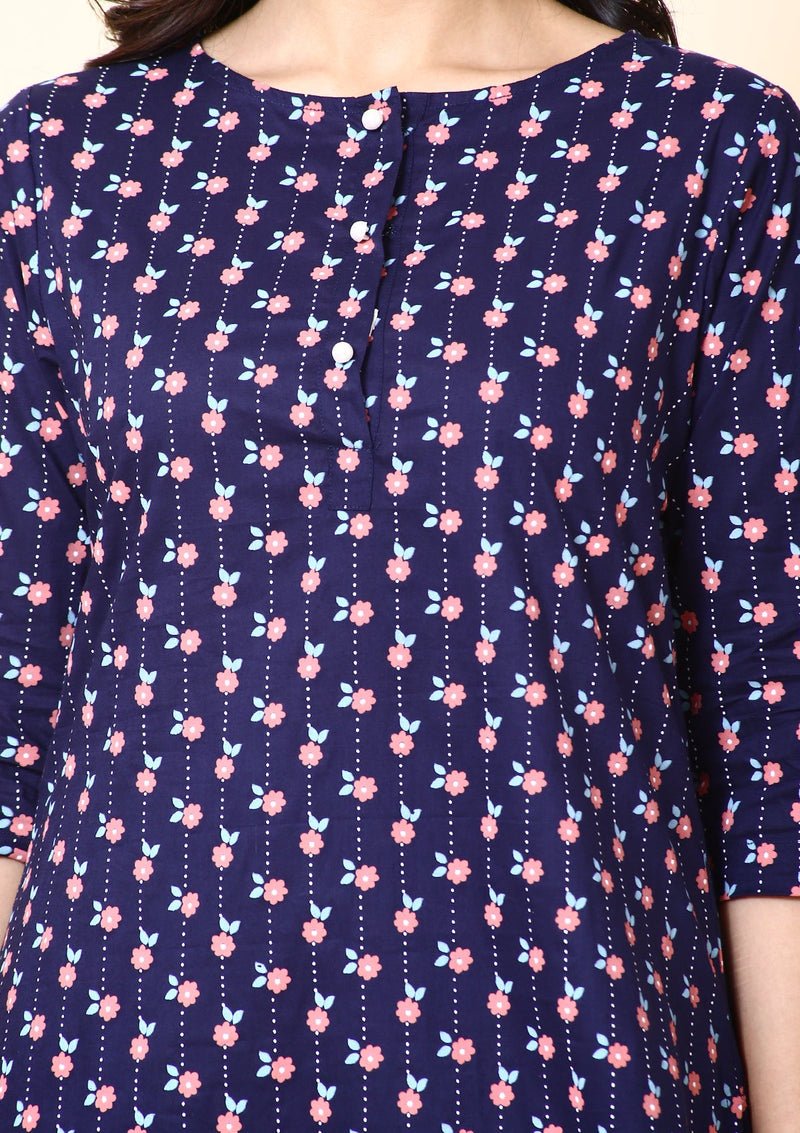 Flowery Kurta Set