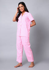 Neon Pink Night Suit Set