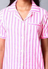 Neon Pink Night Suit Set