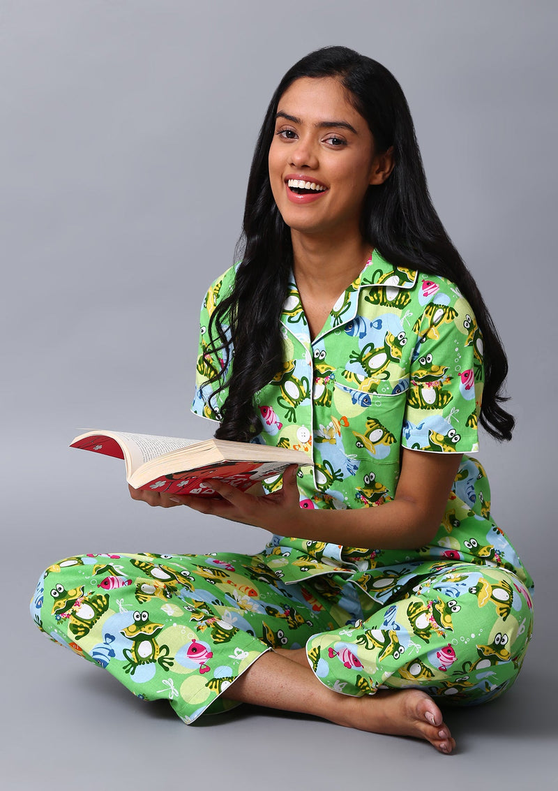 Froggy Night Suit Set