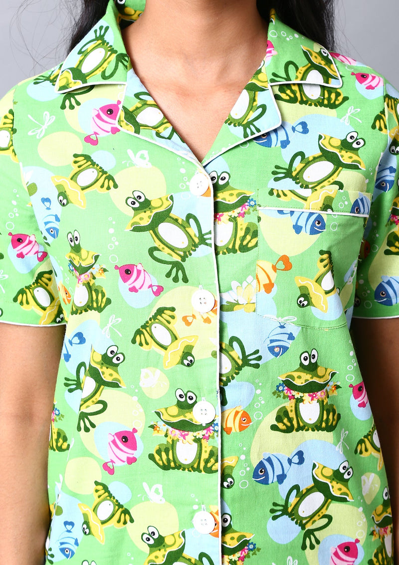 Froggy Night Suit Set