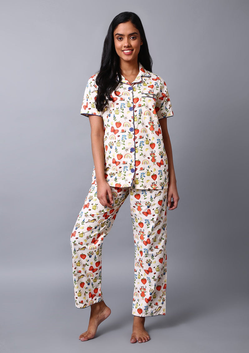 Spring Time Night Suit Set