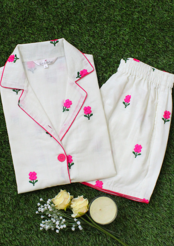 Pink Peony Short set