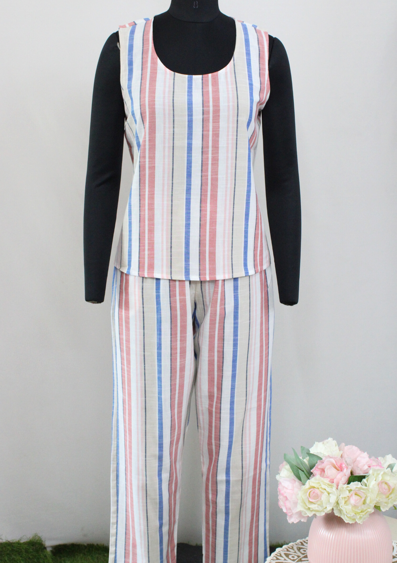 Tutti Frutti Sleeveless Night Suit Set