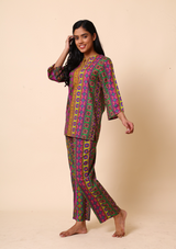 Jodhpuri Co-ord Set - Purple