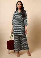 Green Boota Palazzo Set