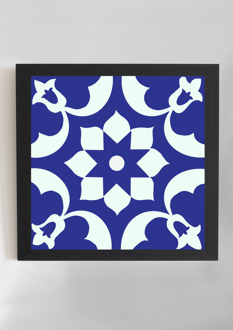 Moroccan Tile Wall Art- Blue