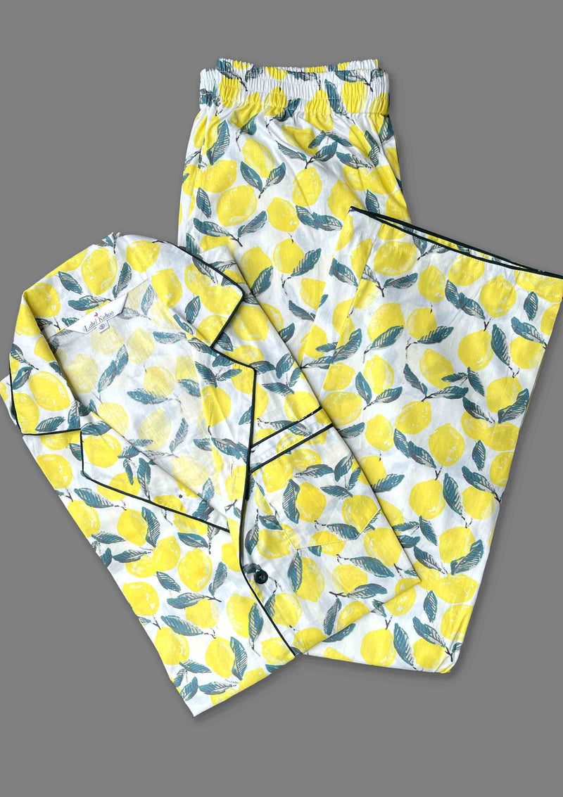 Limoncello Night Suit Set- Men