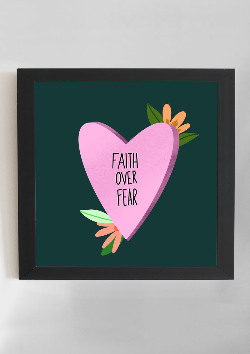 Faith Over Fear Wall Art
