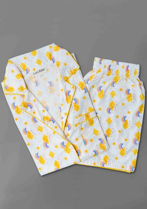Rainbow Shorts Set- Orange