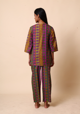 Jodhpuri Co-ord Set - Purple