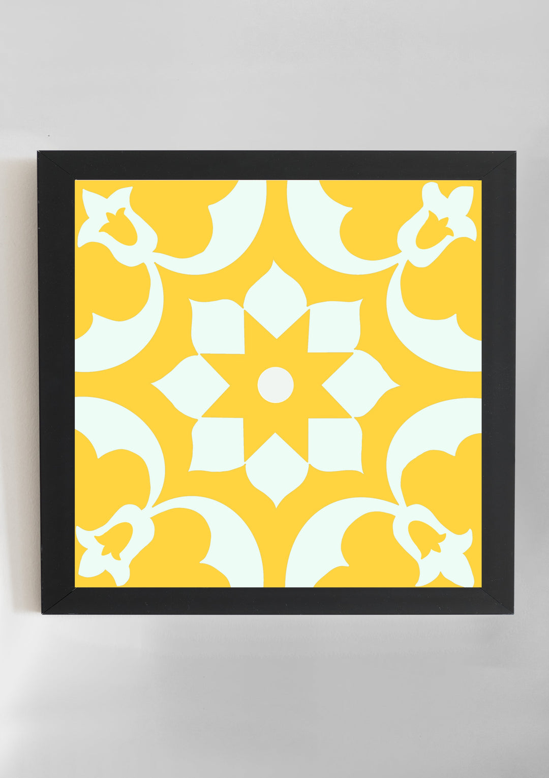 Moroccan Tile Wall Art- Yellow