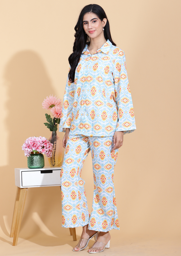 Blue Citrus Co-ord Set