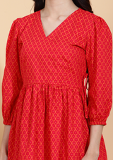 Laal Short Kurti Set